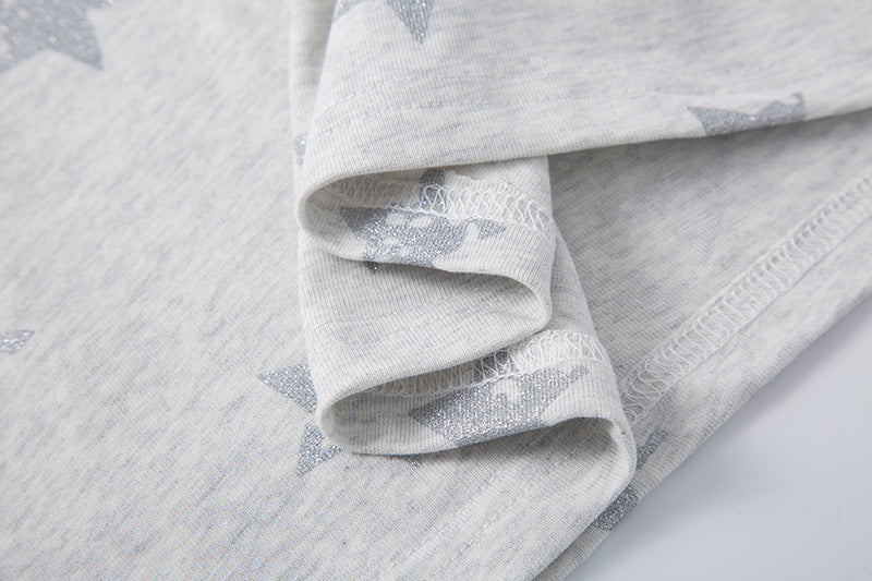 DAXUEN Oversized distressed star print t-shirt