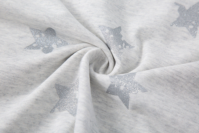 DAXUEN Oversized distressed star print t-shirt