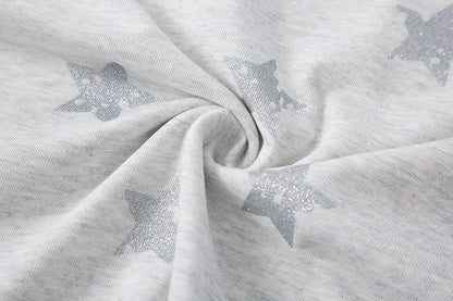 DAXUEN Oversized distressed star print t-shirt