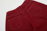 DAXUEN Deconstructed wide-leg trousers with contrasting stitching