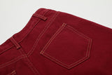 DAXUEN Deconstructed wide-leg trousers with contrasting stitching