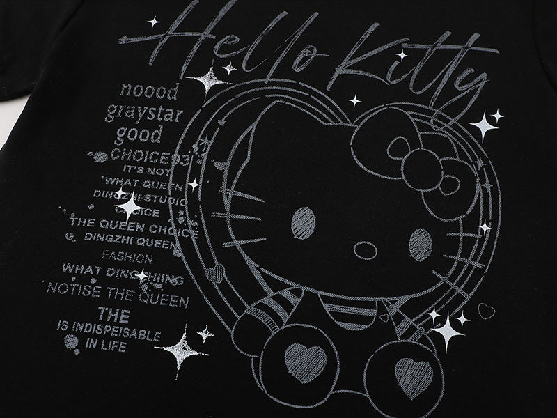 DAXUEN Hello Kitty graphic print slim fit t-shirt