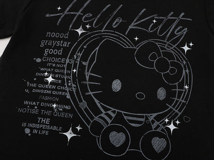 DAXUEN Hello Kitty graphic print slim fit t-shirt