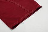 DAXUEN Deconstructed wide-leg trousers with contrasting stitching
