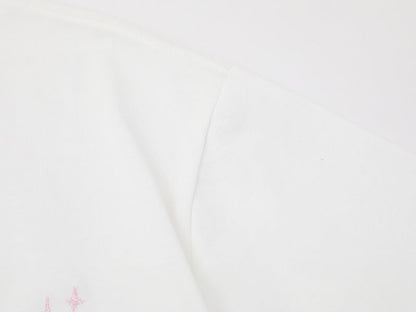 Embroidered apple core short-sleeve T-shirt