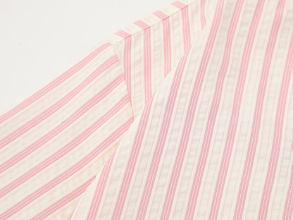 Embroidered cartoon figure button-up shirt