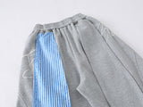Loose-fitting wide leg sweatpants with star appliqué