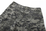 Wide-leg camouflage cargo pants