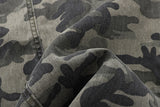 Wide-leg camouflage cargo pants