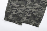 Wide-leg camouflage cargo pants