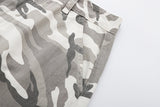 Camouflage wide-leg cargo pants