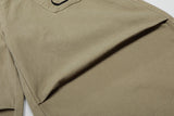 Wide-leg culottes with letter embroidery and pockets