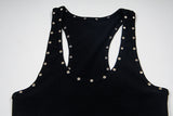 Rivet camouflage sleeveless top