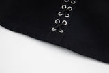 Slim-fit two-tone corset top