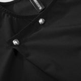 DAXUEN Asymmetrical snap button short-sleeved T-shirt