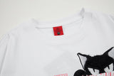 DAXUEN Graphic t-shirt featuring cat and butterfly designs