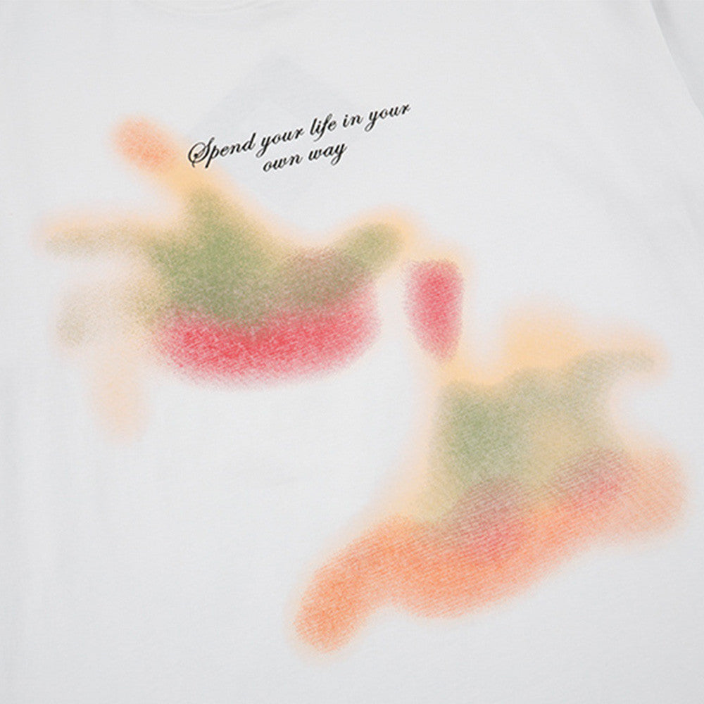 DAXUEN Abstract Graphic Relaxed-Fit T-Shirt