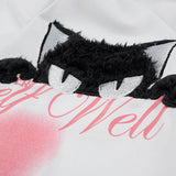 DAXUEN Graphic t-shirt featuring cat and butterfly designs