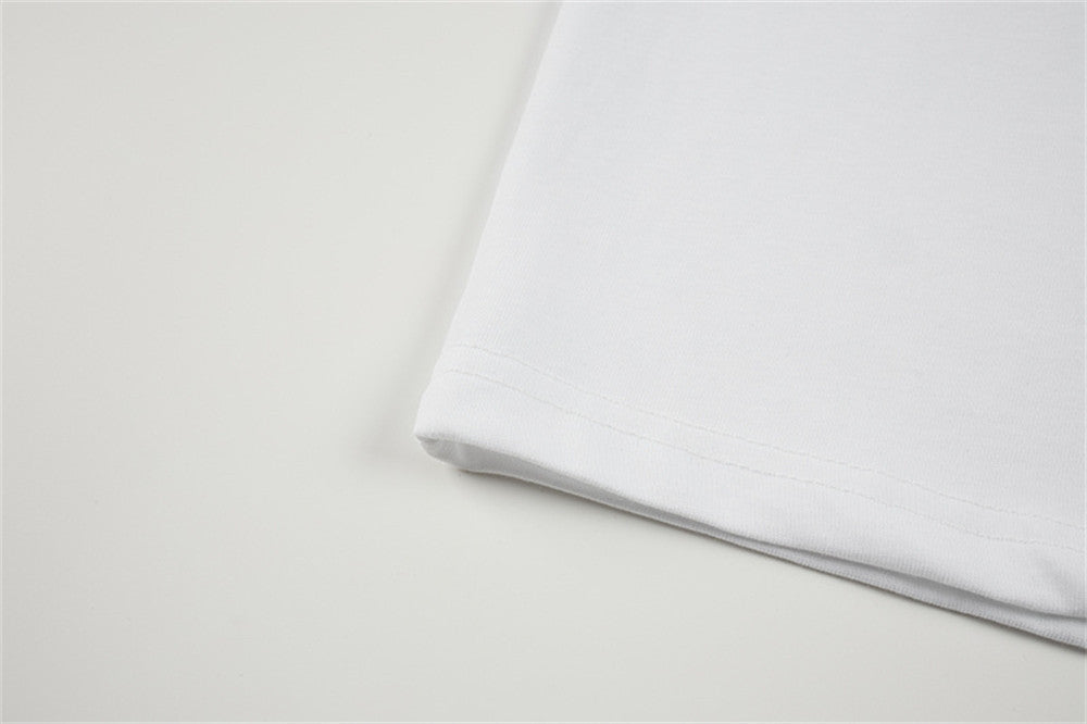 DAXUEN Cat graphic short-sleeved T-shirt with embroidery