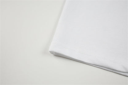 DAXUEN Cat graphic short-sleeved T-shirt with embroidery