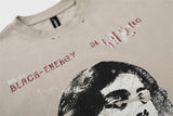 DAXUEN Oversized short-sleeved t-shirt with graphic print