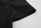 DAXUEN Asymmetrical snap button short-sleeved T-shirt