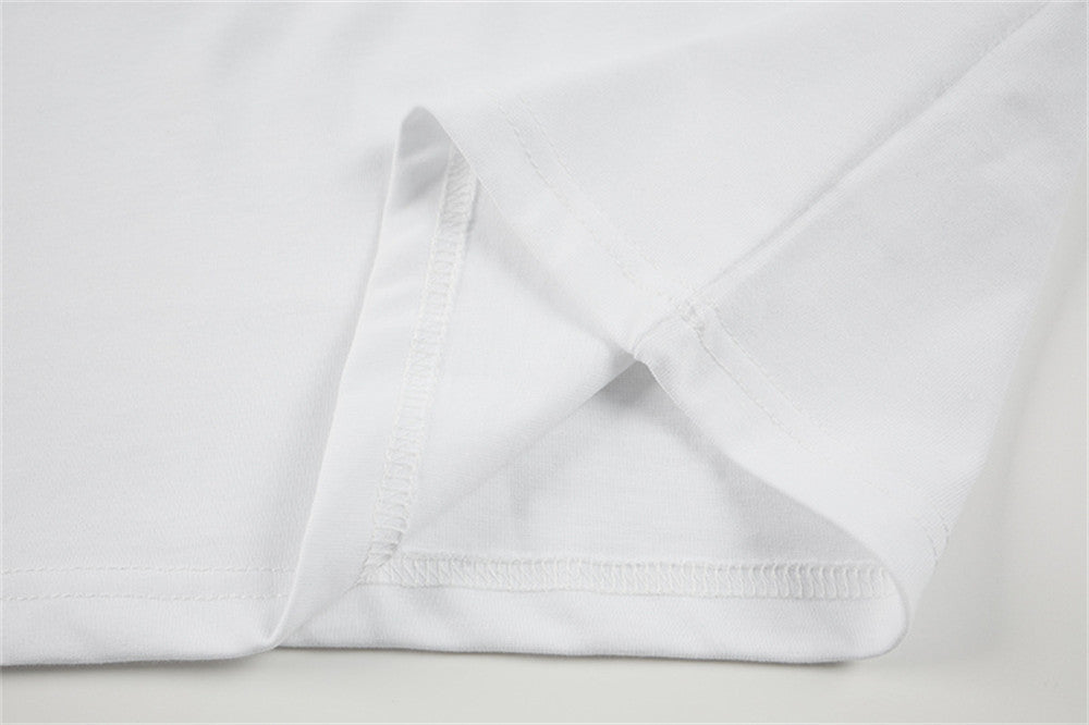DAXUEN Cat graphic short-sleeved T-shirt with embroidery
