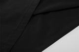 DAXUEN Asymmetrical snap button short-sleeved T-shirt