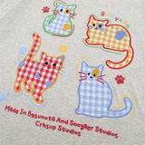 DAXUEN Playful cat graphic t-shirt