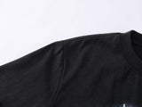 DAXUEN Oversized graphic T-shirt with text and abstract design