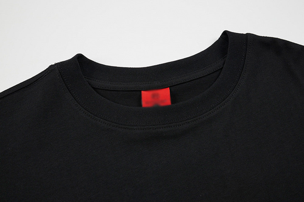 DAXUEN Relaxed-fit short-sleeved graphic T-shirt