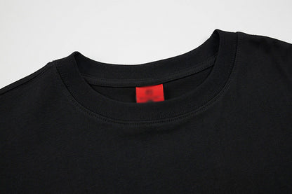 DAXUEN Relaxed-fit short-sleeved graphic T-shirt