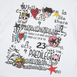 DAXUEN Oversized skull print short-sleeved T-shirt