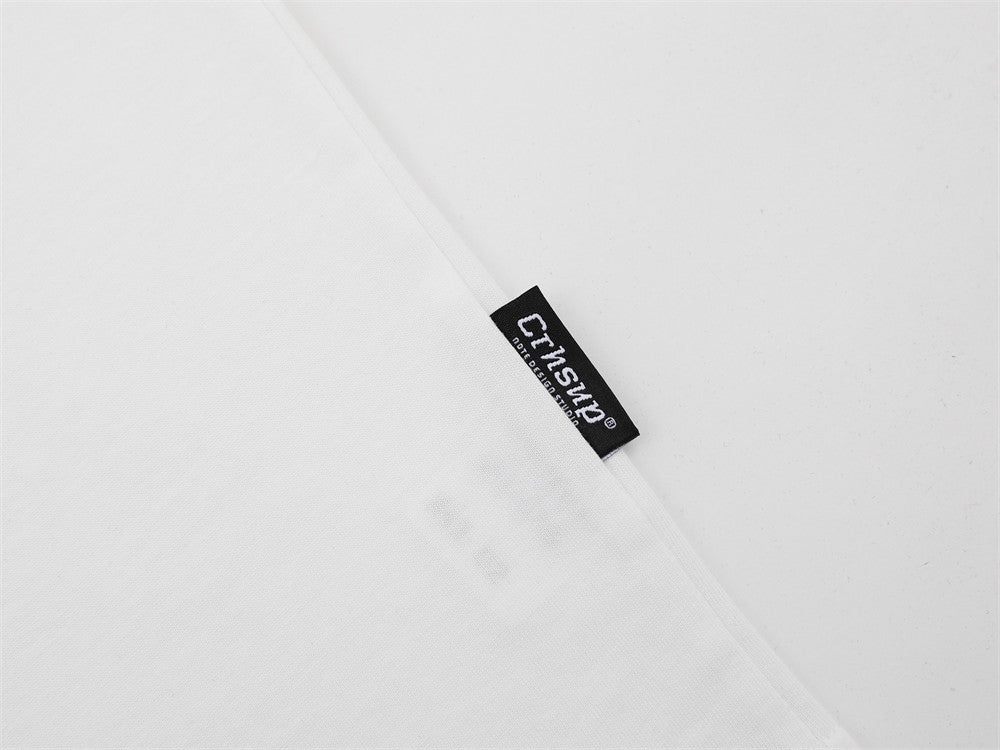 DAXUEN Crayon print short-sleeved collared shirt