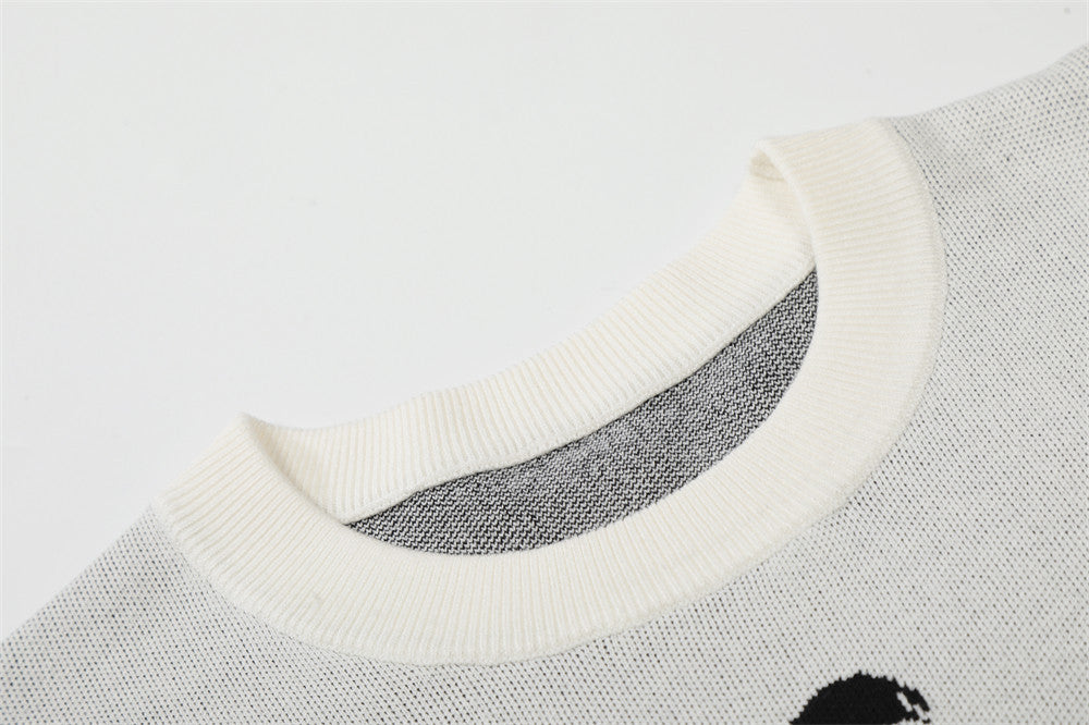 DAXUEN Dark Cross Graphic Knitted T-Shirt