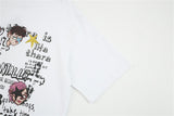 DAXUEN Oversized skull print short-sleeved T-shirt