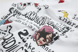 DAXUEN Oversized skull print short-sleeved T-shirt