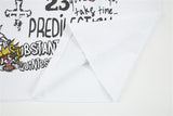 DAXUEN Oversized skull print short-sleeved T-shirt