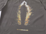 DAXUEN Distressed graphic T-shirt with human silhouette