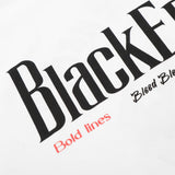 DAXUEN White ringer T-shirt with bold text and graphic
