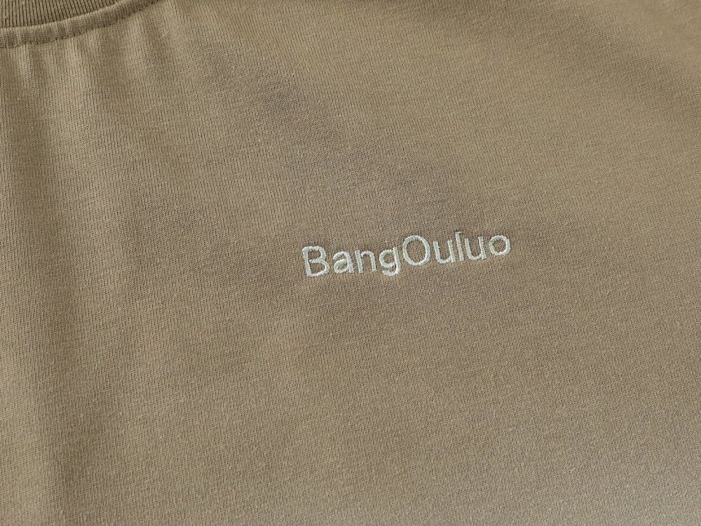 DAXUEN Oversized gradient t-shirt with stripes and raw hem
