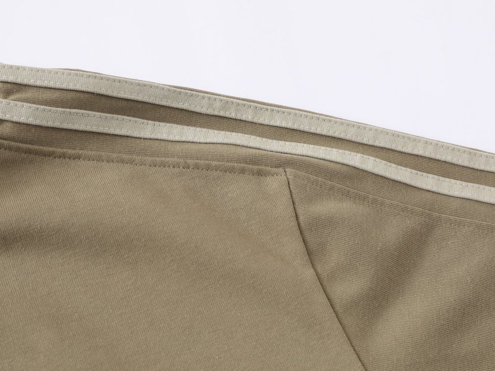 DAXUEN Oversized gradient t-shirt with stripes and raw hem