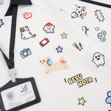 DAXUEN Cartoon printed short-sleeved polo shirt