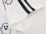DAXUEN Cartoon printed short-sleeved polo shirt