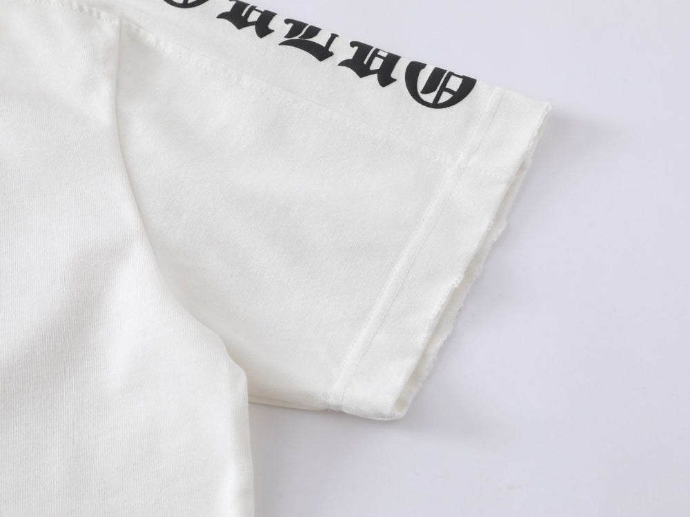DAXUEN Distressed short-sleeved graphic t-shirt