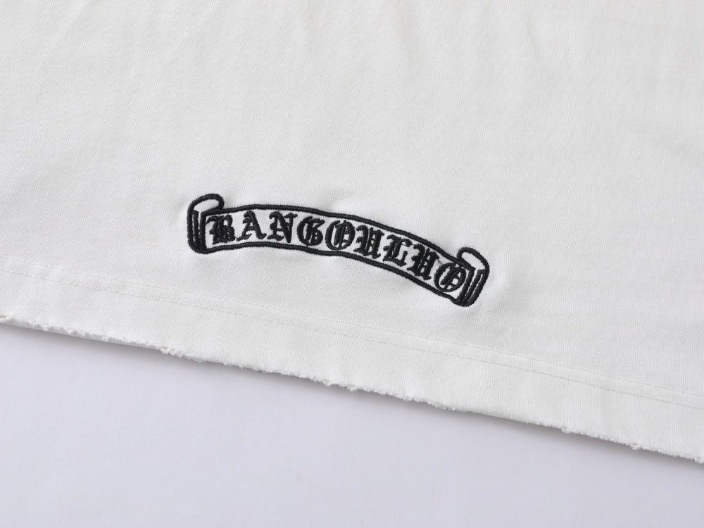 DAXUEN Distressed short-sleeved graphic t-shirt