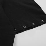 DAXUEN Short-sleeved henley shirt with skull graphic