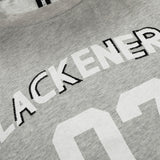 DAXUEN Heather grey short-sleeved graphic t-shirt