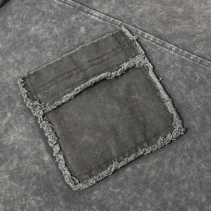 DAXUEN Distressed short sleeve T-shirt with raw edges