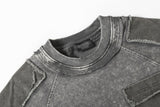 DAXUEN Distressed short sleeve T-shirt with raw edges